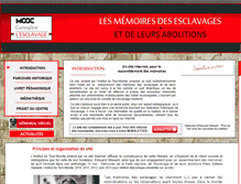 Tablet Screenshot of lesmemoiresdesesclavages.com
